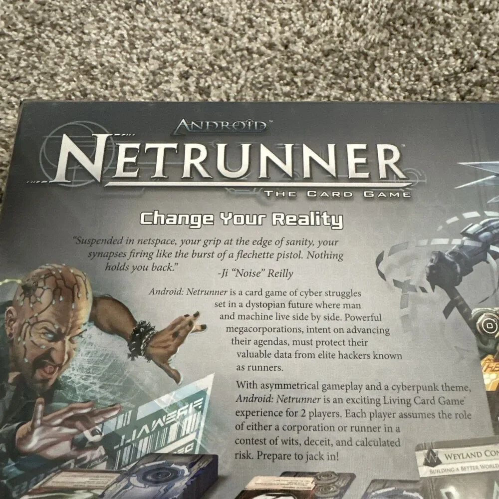 Android Netrunner The Card Game Original Core Set LCG Fantasy Flight New Sealed